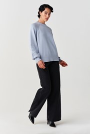 Olivia Embroidered Round Neck Knitted Jumper