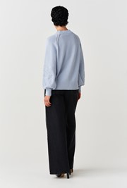 Olivia Embroidered Round Neck Knitted Jumper