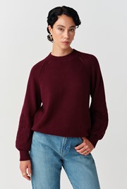 Olivia Embroidered Round Neck Knitted Jumper