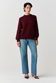 Olivia Embroidered Round Neck Knitted Jumper