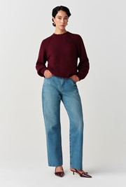 Olivia Embroidered Round Neck Knitted Jumper