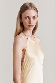 Chloe Satin Midi Slip Dress