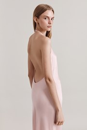 Chloe Satin Midi Slip Dress