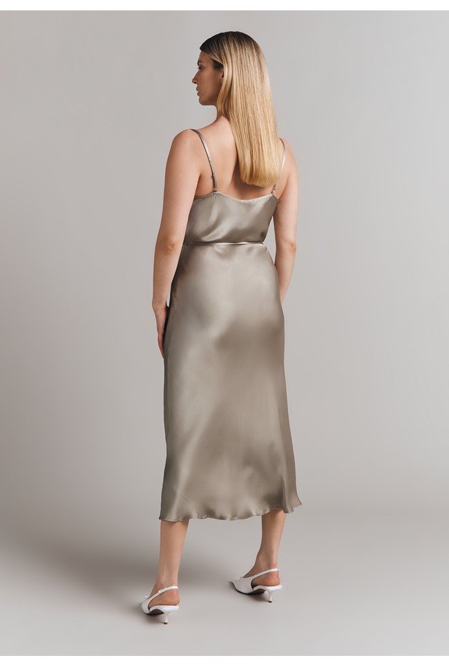 Alice Satin Midi Slip Dress