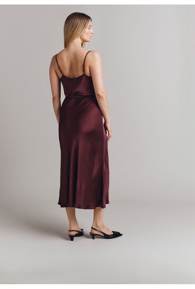 Alice Satin Midi Slip Dress