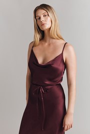 Alice Satin Midi Slip Dress