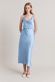 Alice Satin Midi Slip Dress