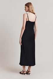 Ruby Satin Midi Slip Dress