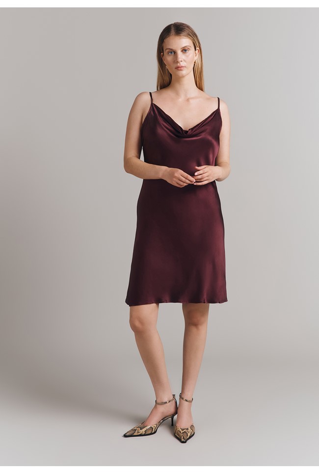 Hazel Satin Slip Dress