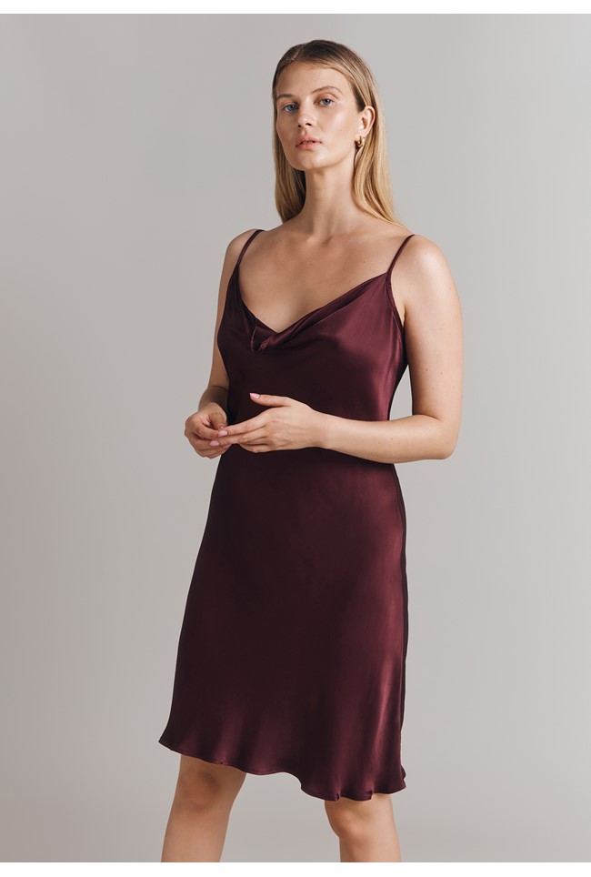 Hazel Satin Slip Dress