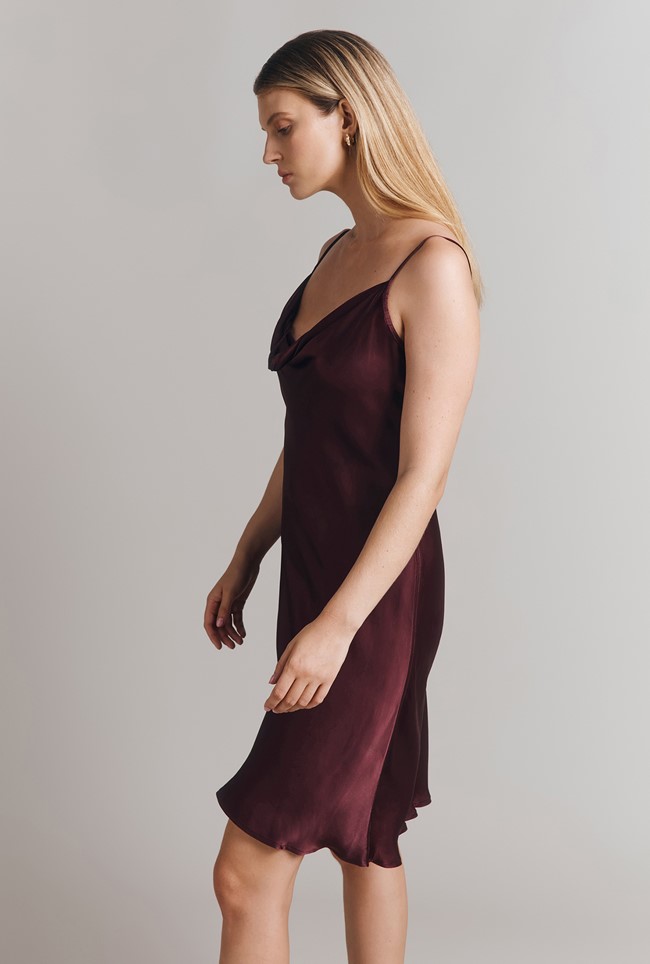 Hazel Satin Slip Dress