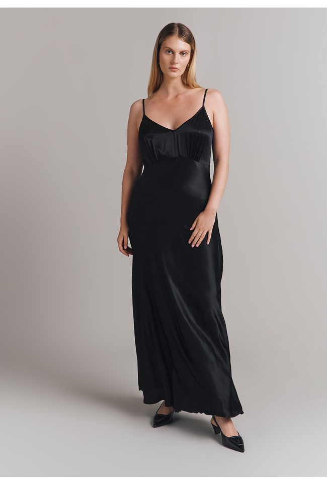 Eden Satin Maxi Slip Dress