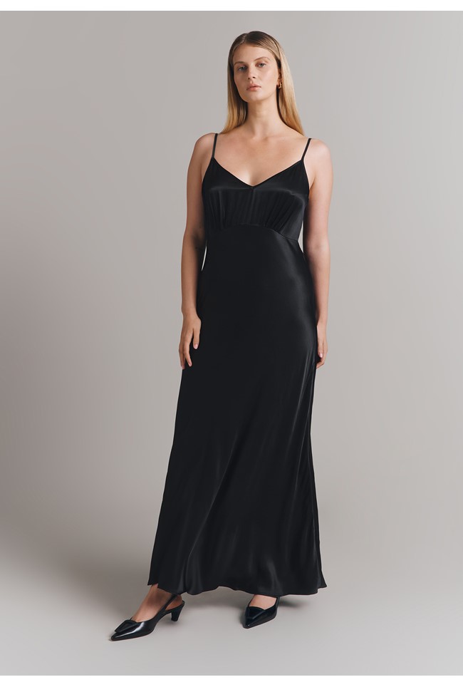 Eden Satin Maxi Slip Dress