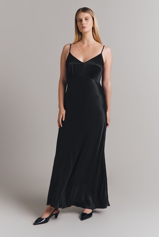 Eden Satin Maxi Slip Dress