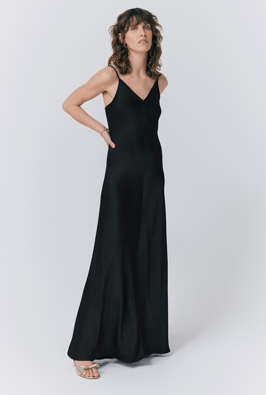 Eden Satin Maxi Slip Dress