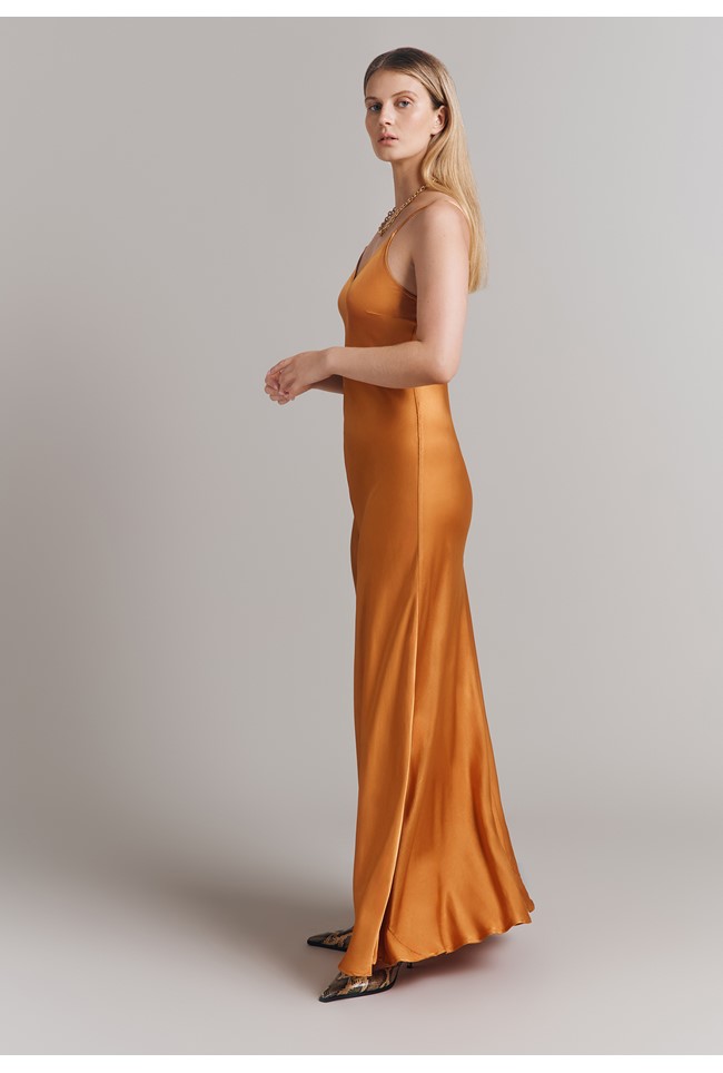 Eden Satin Maxi Slip Dress