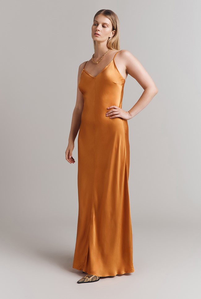 Eden Satin Maxi Slip Dress