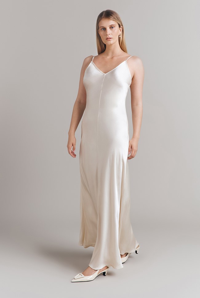 Eden Satin Maxi Slip Dress