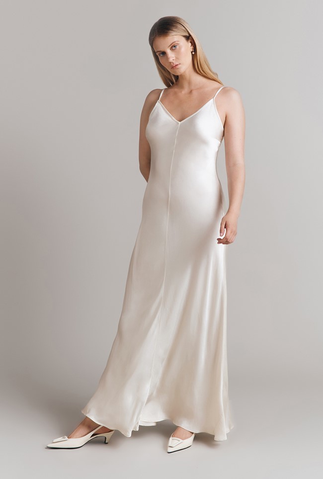 Eden Satin Maxi Slip Dress