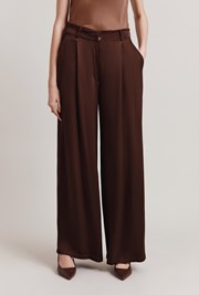 Nancy Satin Wide Leg Trousers