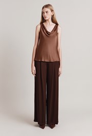 Nancy Satin Wide Leg Trousers