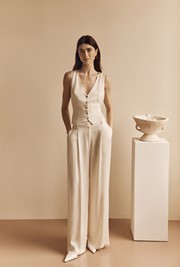 Nancy Satin Wide Leg Trousers