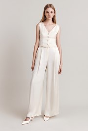 Nancy Satin Wide Leg Trousers