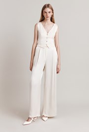 Nancy Satin Wide Leg Trousers