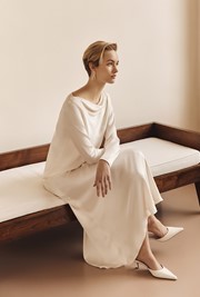 Jannae Satin Maxi Slip Skirt