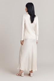 Jannae Satin Maxi Slip Skirt