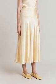 Diana Satin Midi Slip Skirt