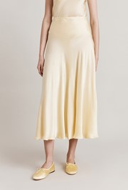 Diana Satin Midi Slip Skirt