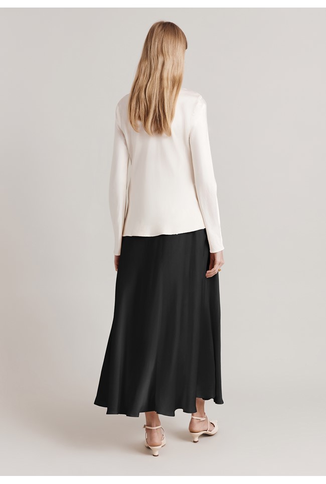 Colette Satin Maxi Skirt