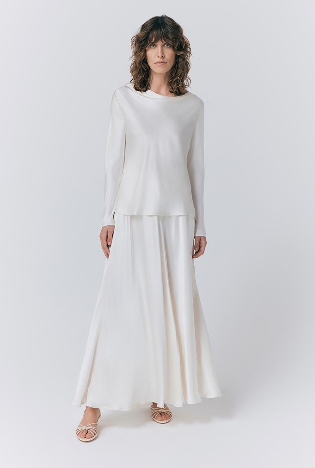 Colette Satin Maxi Skirt