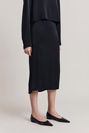 Frances Satin Midi Skirt