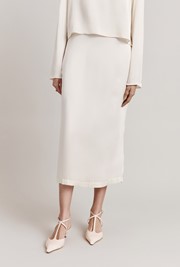 Frances Satin Midi Skirt