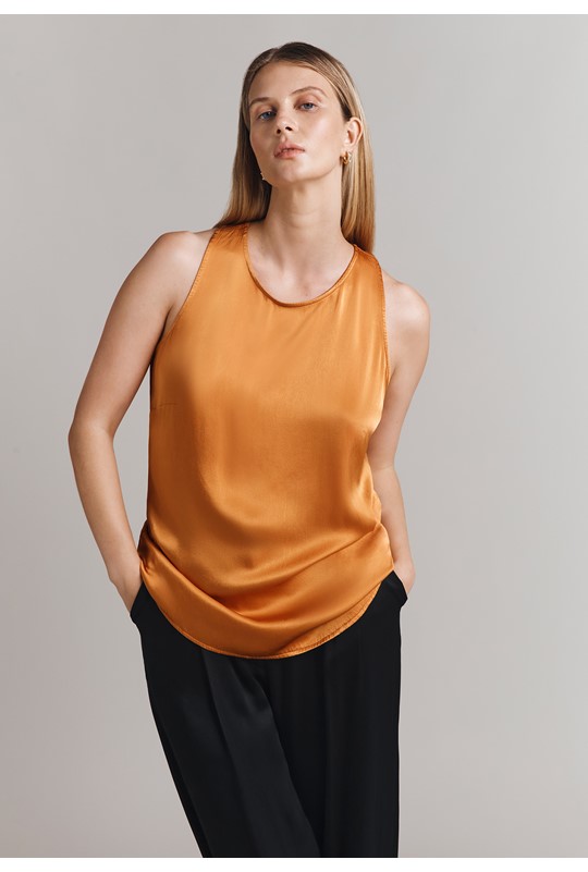 Kate Satin Sleeveless Top