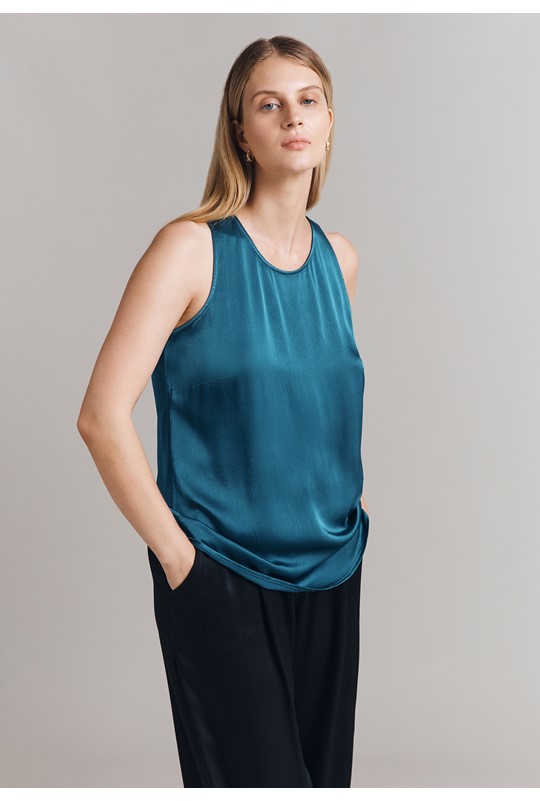 Kate Satin Sleeveless Top