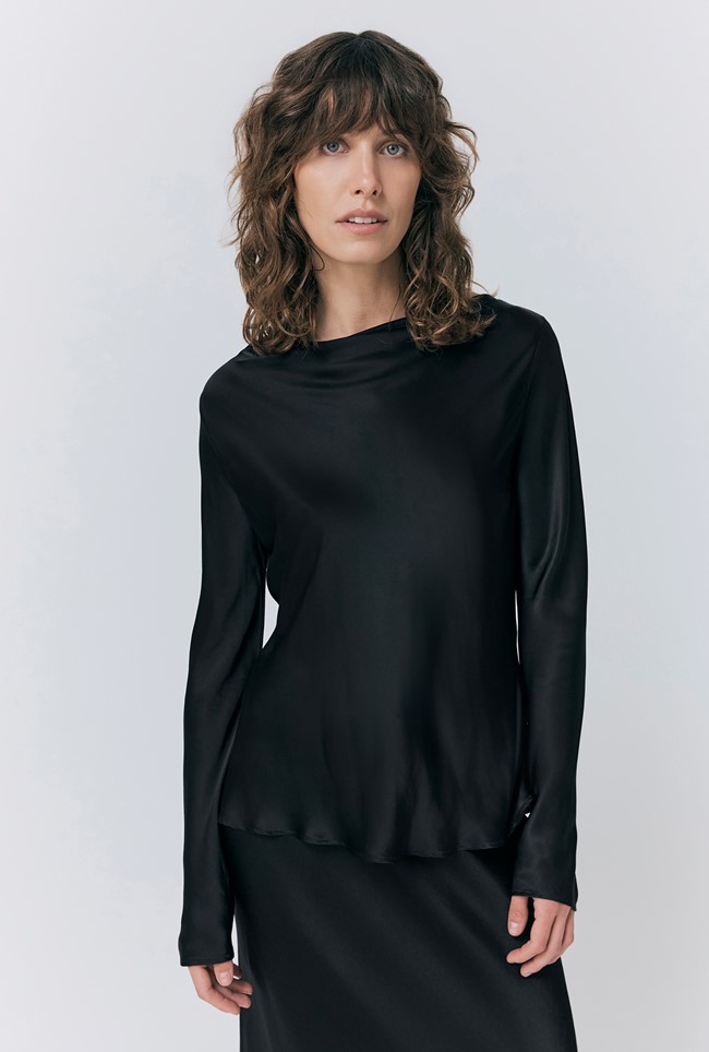 Isabella Satin Blouse