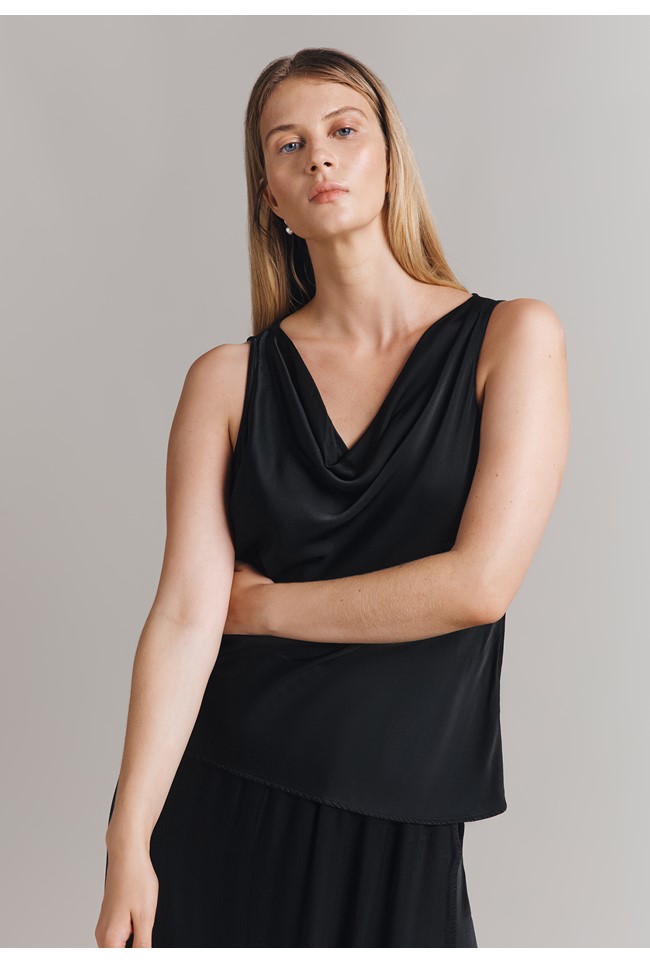 Riley Satin Sleeveless Top