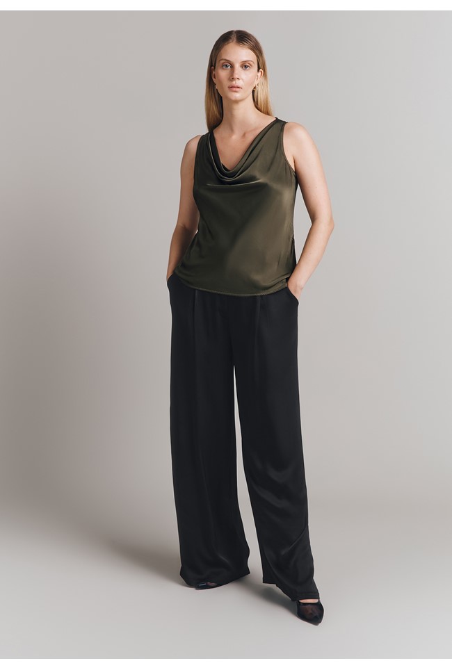 Riley Satin Sleeveless Top