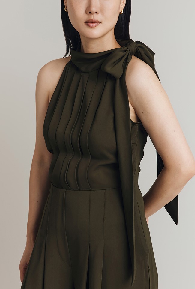 Myla Crepe Halter Neck Jumpsuit