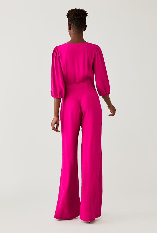 fuchsia jumpsuit