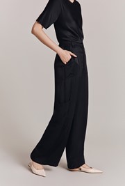 Aurora Satin Cargo Trousers