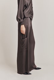 Aurora Satin Cargo Trousers
