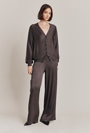 Aurora Satin Cargo Trousers