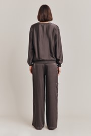 Aurora Satin Cargo Trousers