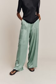 Aurora Satin Cargo Trousers