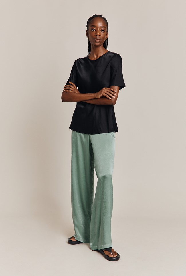 Aurora Satin Cargo Trousers