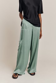 Aurora Satin Cargo Trousers